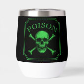 Poison Crâne et os croisés Halloween Design Imprim (Arrière)