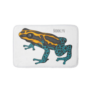 Poison dart frog cartoon illustratie badmat