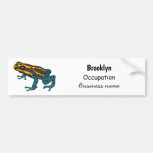 Poison dart frog cartoon illustratie bumpersticker