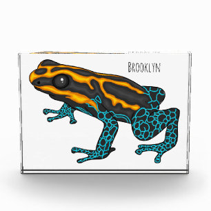 Poison dart frog cartoon illustratie fotoblokken