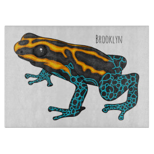Poison dart frog cartoon illustratie snijplank