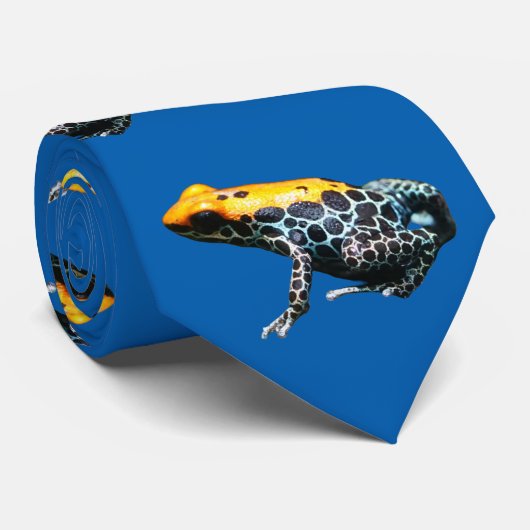 Poison Dart Frog Stropdas (Opgerold)