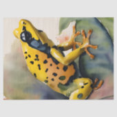 Poison Dart Yellow Frog Waterverf Tissuepapier (Voorkant)