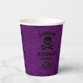 Poison Halloween Papieren Bekers (Achterkant)