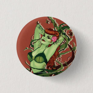 Poison Ivy Bombshell Ronde Button 3,2 Cm