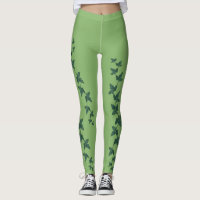 Poison Ivy Leaf-leggings | Linggroene leggings