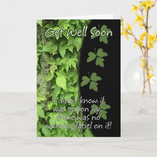 Poison Ivy S'En Sortir Carte Bientôt (Fleur jaune)