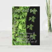 Poison Ivy wordt snel gezond Kaart (Voorkant)