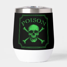 Poison Skull and Crossbones Halloween Design Print