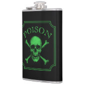 Poison Skull and Crossbones Halloween Design Print Heupfles (Links)