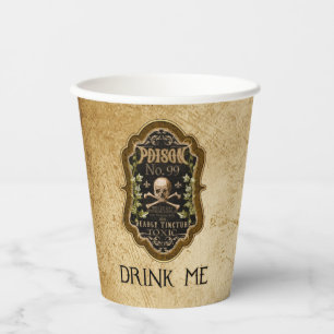 Poison Skull Apothecary Halloween Papieren Bekers