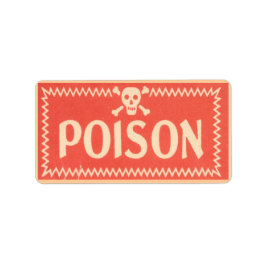  Poison Sticker Etiket Waarschuwing