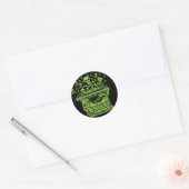 Poison Typewriter Ronde Sticker (Envelop)