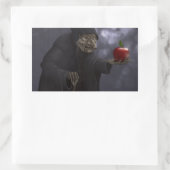 Poisoned appel rechthoekige sticker (Tas)
