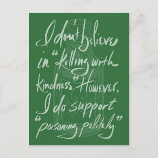 Poisoning Politely Briefkaart