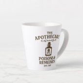 Poisons & Remedies Latte Mug – Apothecary-Style Latte Mok (Rechterhoek)