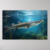 Poisson Alligator Poisson Poisson Imprimer Poster (Devant)