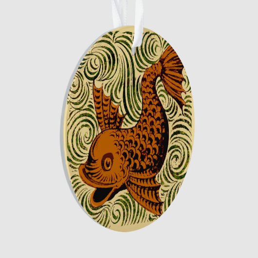 Poisson Antique Carrelage Ancien art (devant)