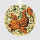 Poisson Antique Carrelage Ancien art (dos)