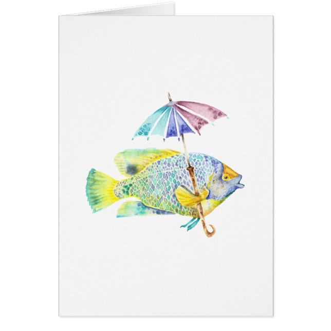 Poisson avec parapluie (Devant)