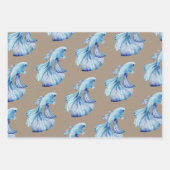 Poisson Bêta Bêta Bêta à écaille de papier kraft (Devant)