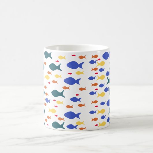 Poisson blanc classique Mug (Centre)