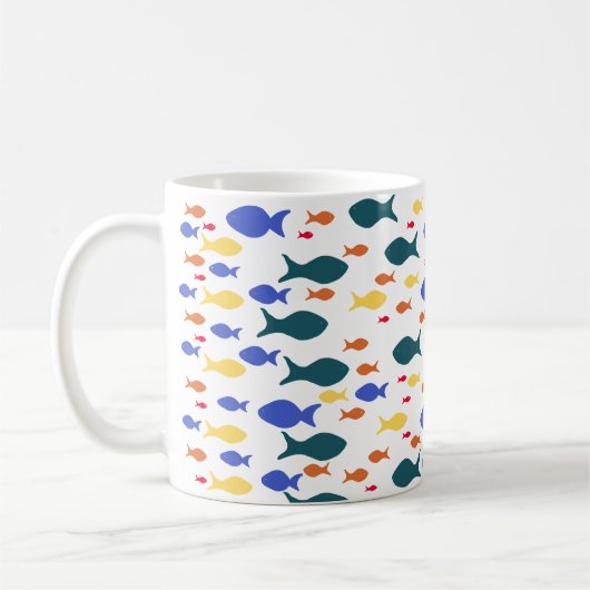 Poisson blanc classique Mug (Gauche)