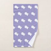 Poisson Blanc Poisson Enfant Lavande (Serviette à main)