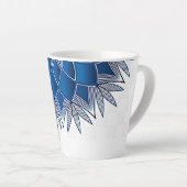 "Poisson bleu" Petite Mug de café en latte (Angle droit)