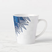 "Poisson bleu" Petite Mug de café en latte (Droite)