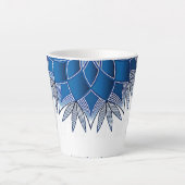 "Poisson bleu" Petite Mug de café en latte (Devant)