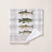 Poisson Cabine du pêcheur sur le plat (Gant de toilette)