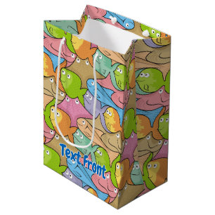 Poisson caricature moyen sac cadeau
