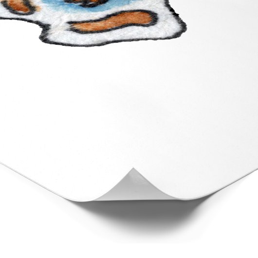 Poisson caricature Sweetlips Poisson Poster d'art  (Coin)