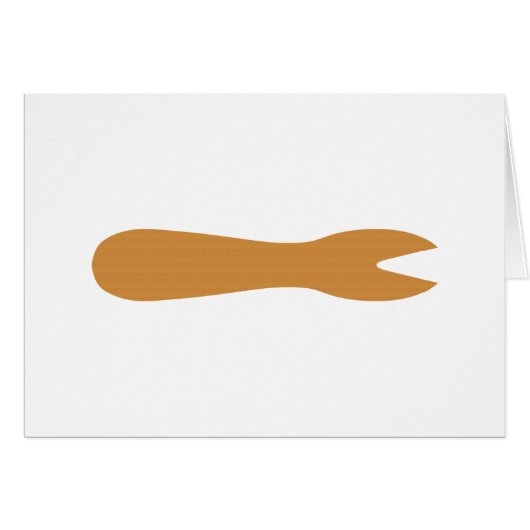 Poisson & Chips Shop Fork Carte de voeux (Devant horizontal)