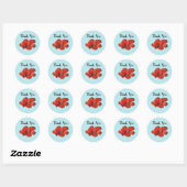 Poisson Clowfish Ocean Party Stickers Merci (Feuille)