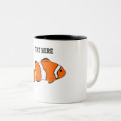 Poisson Clown Mug à café à deux tons (Devant droit)