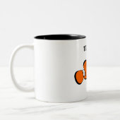 Poisson Clown Mug à café à deux tons (Gauche)