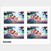 Poisson clown qui vous regarde Stickers (Feuille)