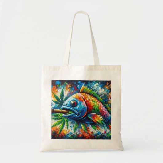 Poisson coloré Abstruct Sac fourre-tout (Devant)