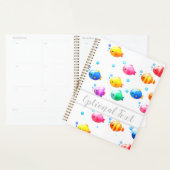 Poisson coloré heureux avec bulles (Devant avec enveloppe)