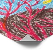 Poisson Crayon #4 - Poster (Coin)