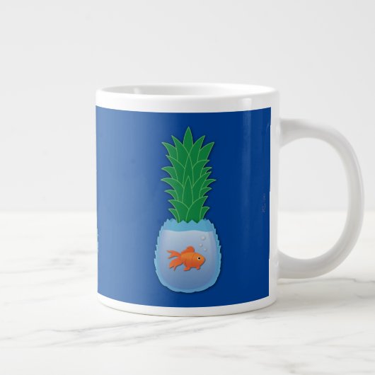 Poisson d'ananas Géant Café Mug (Droite)