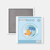 poisson dans la machine à laver aimant (Recto/Verso)
