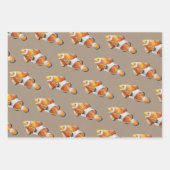 Poisson d'aquarelle en papier kraft (Devant 3)