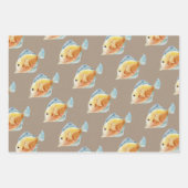 Poisson d'aquarelle en papier kraft (Devant 2)