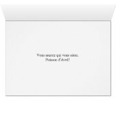 Poisson d'Avril Poisson Carte d'Avril Poisson Fran (Intérieur Horizontal (Bas))