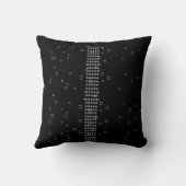 POISSON DE CARTOON blanc sur coussin noir (Verso)