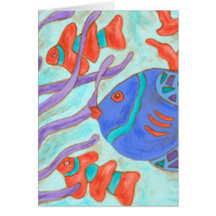 Poisson de couleur pop