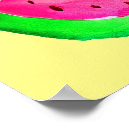 Poisson de fruit de pastèque Seedy Pop Art tableau (Coin)